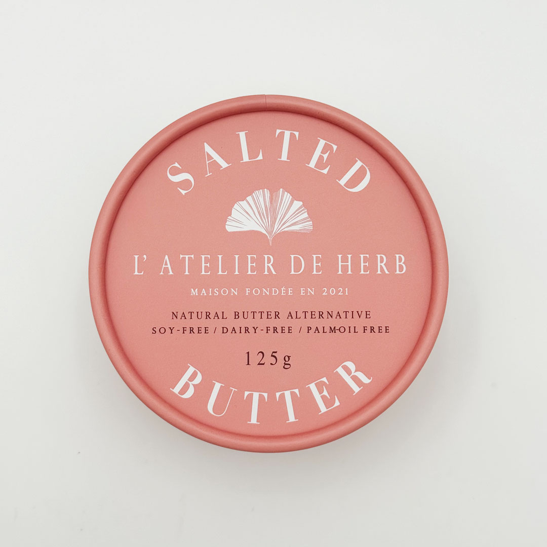 Salted VG Saveur cultured vegan butter packaging.